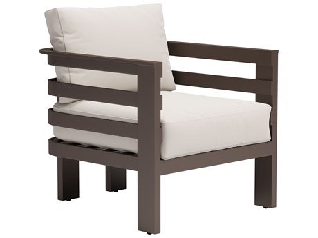 Zuo Outdoor Bal Harbor White Aluminum Cushion Lounge Chair