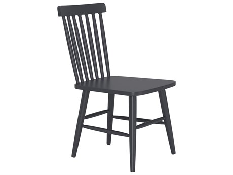 Zuo Outdoor Zeilen Black Aluminum Metal Dining Chair, Set of 2