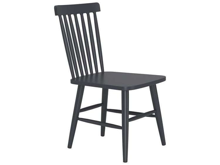 Zuo Outdoor Zeilen Black Aluminum Metal Dining Chair, Set of 2