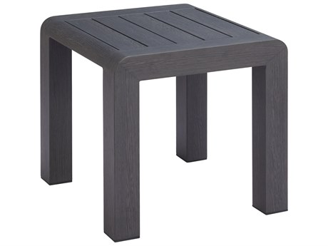 Zuo Outdoor Rolig Black Aluminum Square End Table