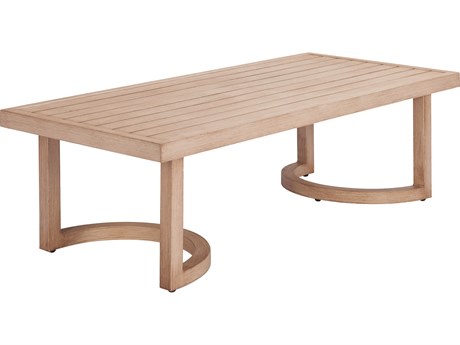 Zuo Outdoor Leto Brown Aluminum Rectangular Coffee Table