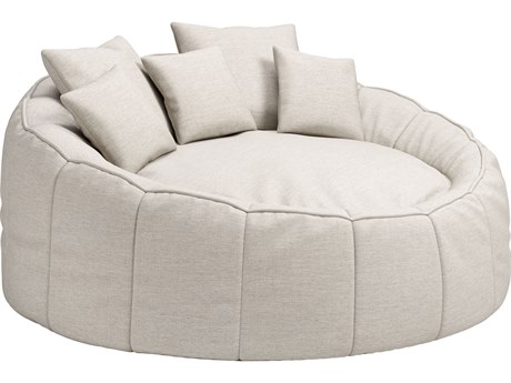 Zuo Outdoor Kime Beige Fabric Cushion Lounge Bed