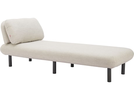 Zuo Outdoor Aperto Beige Aluminum Cushion Chaise Lounge
