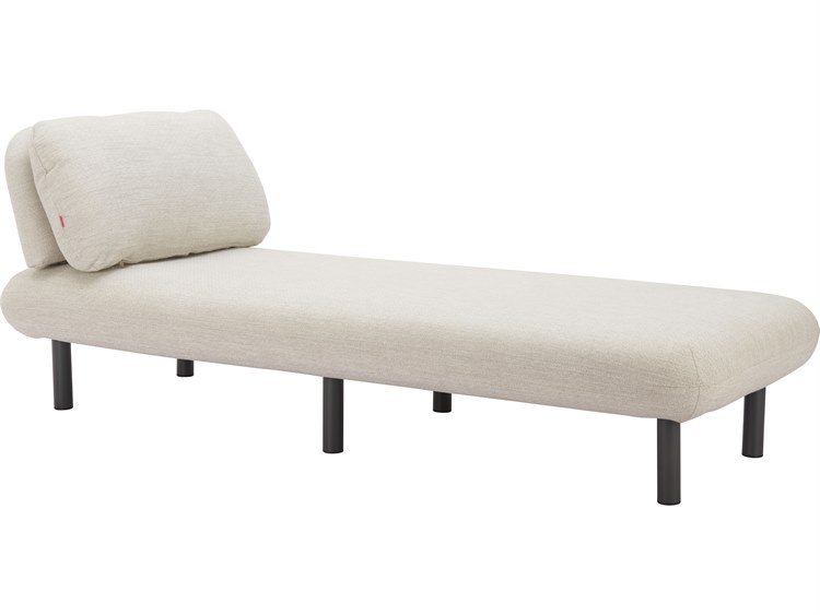Zuo Outdoor Aperto Beige Aluminum Cushion Chaise Lounge
