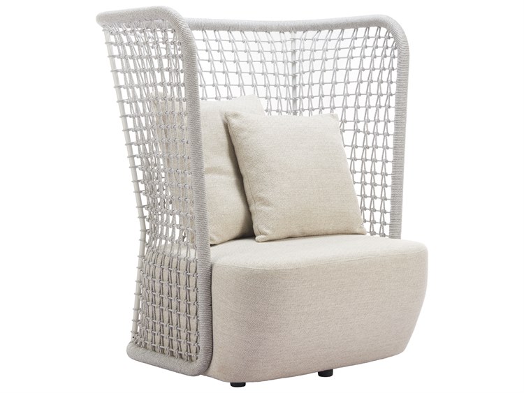 Zuo Outdoor Hudu Beige Aluminum Cushion Lounge Chair