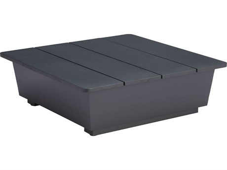 Zuo Outdoor Tien Black Aluminum Square End Table