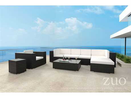 Zuo Outdoor Cartagena Aluminum Wicker Lounge Set