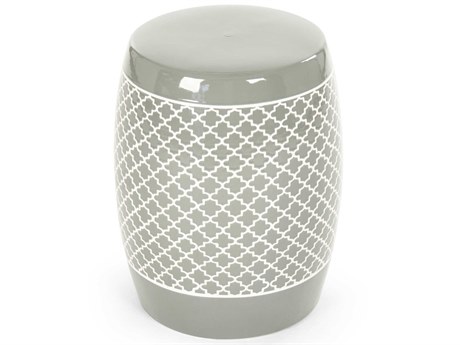 Zentique Sage Gray Accent Stool
