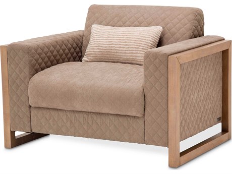 Michael Amini Hudson Ferry Brown Chair and a Half