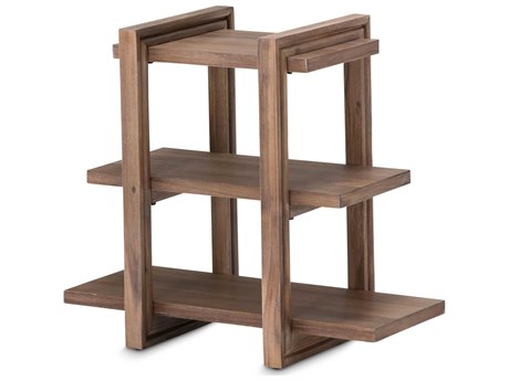 Michael Amini Hudson Ferry Rectangular Wood End Table