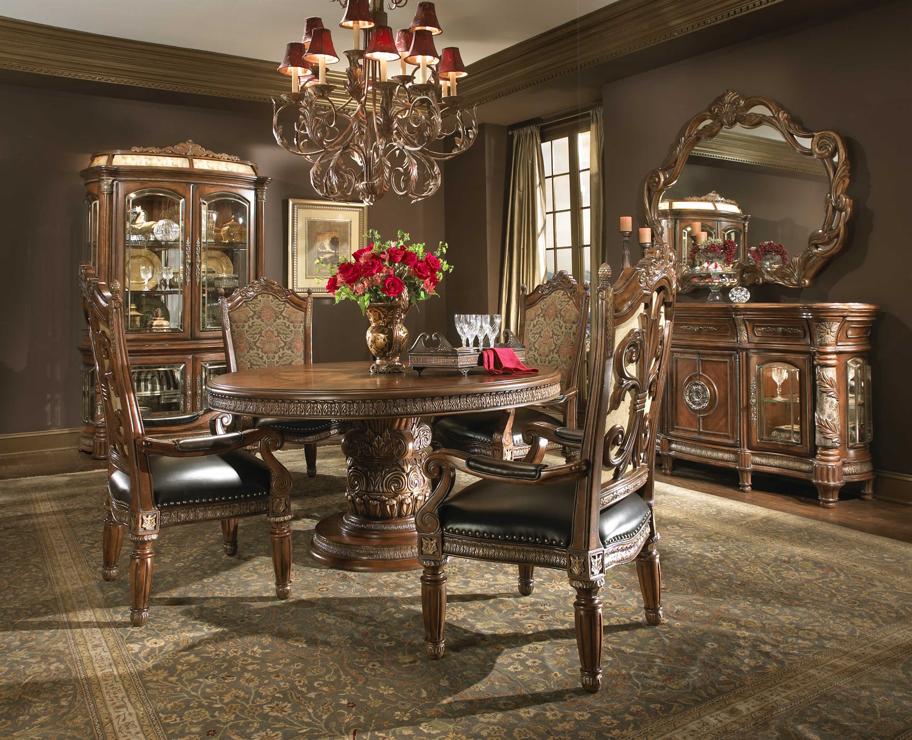 Aico Furniture Villa Valencia Dining Room Set Aic7200155set Aico Furniture Villa Valencia Dining Room Set 72001 55