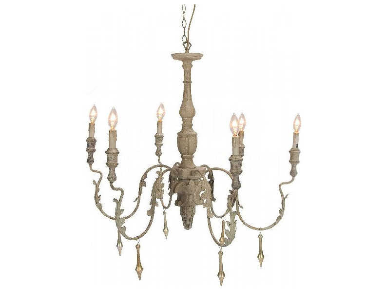 Aidan Gray Rustic Grey 34 Wide Um Chandelier Aidl13chan