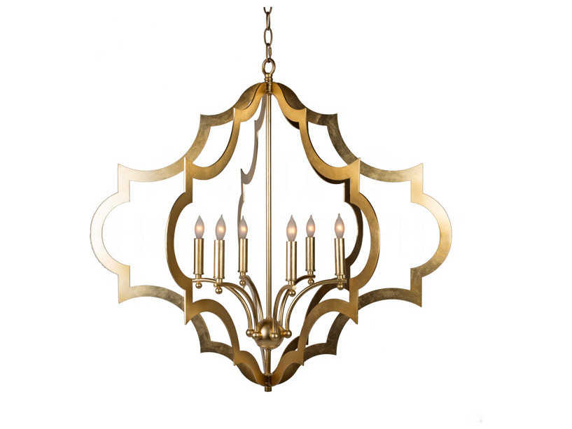 Aidan Gray Gold 31 Wide Um Chandelier Aidl924lchan