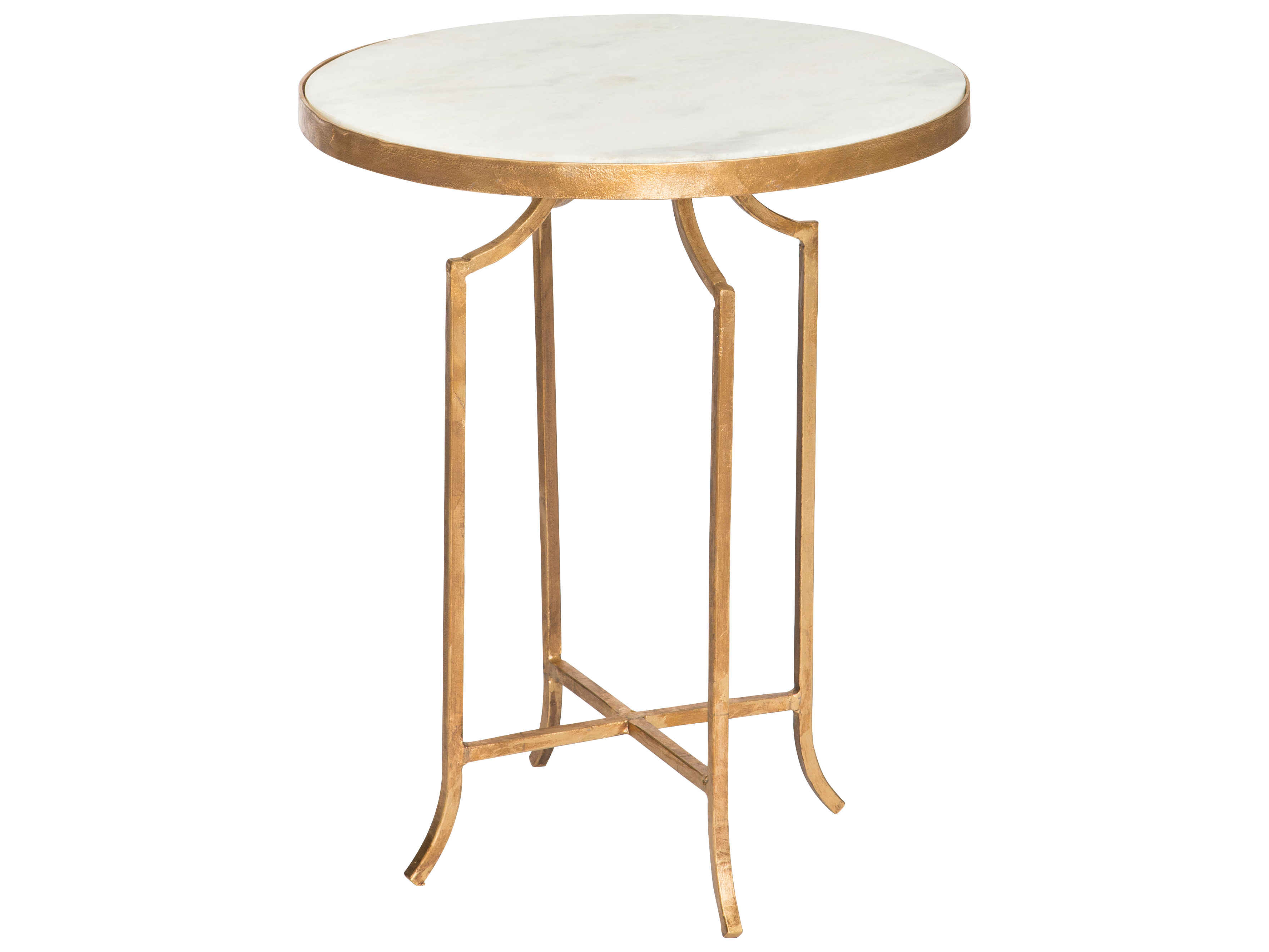 Aidan Gray Fuji Marble 17'' Wide Round End Table | AIDF277