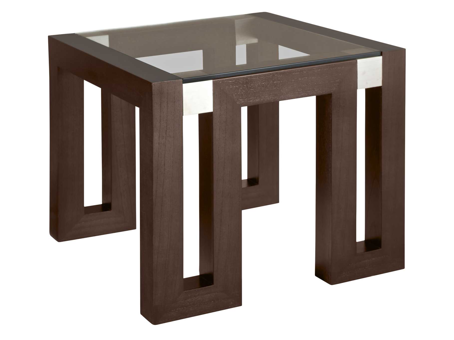 Allan Copley Designs Calligraphy 28 Square Espresso End Table AN3050402G