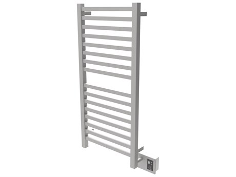 Amba Quadro Brushed Stainless 24" x 45" Heated Towel Rack