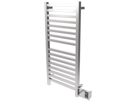 Amba Quadro Polished Stainless 24" x 45" Heated Towel Rack