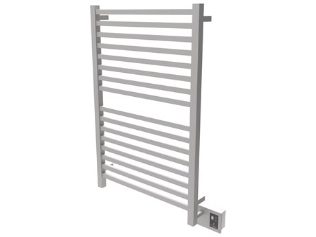 Amba Quadro Brushed Stainless 32" x 45" Heated Towel Rack