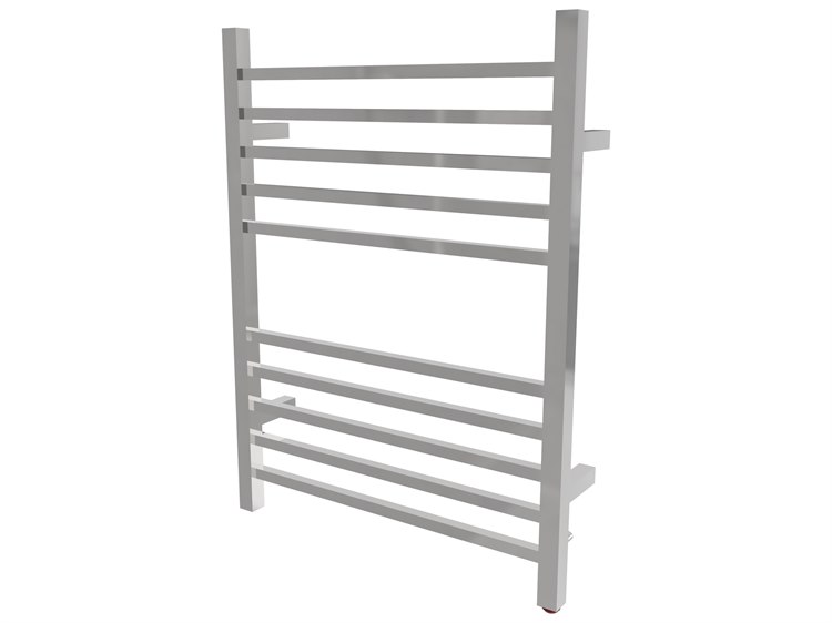 Amba Radiant Polished Stainless Radiant Square PlugIn Heated Towel Rack AMBRSWPP