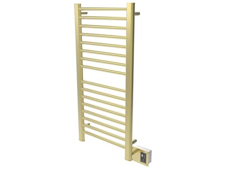 Amba Sirio Satin Brass Heated Towel Rack