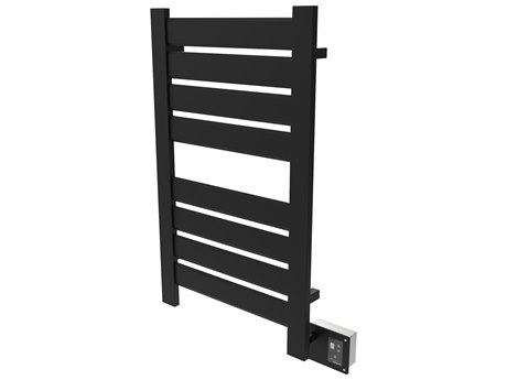 Amba Vega Matte Black 39" High Heated Towel Rack