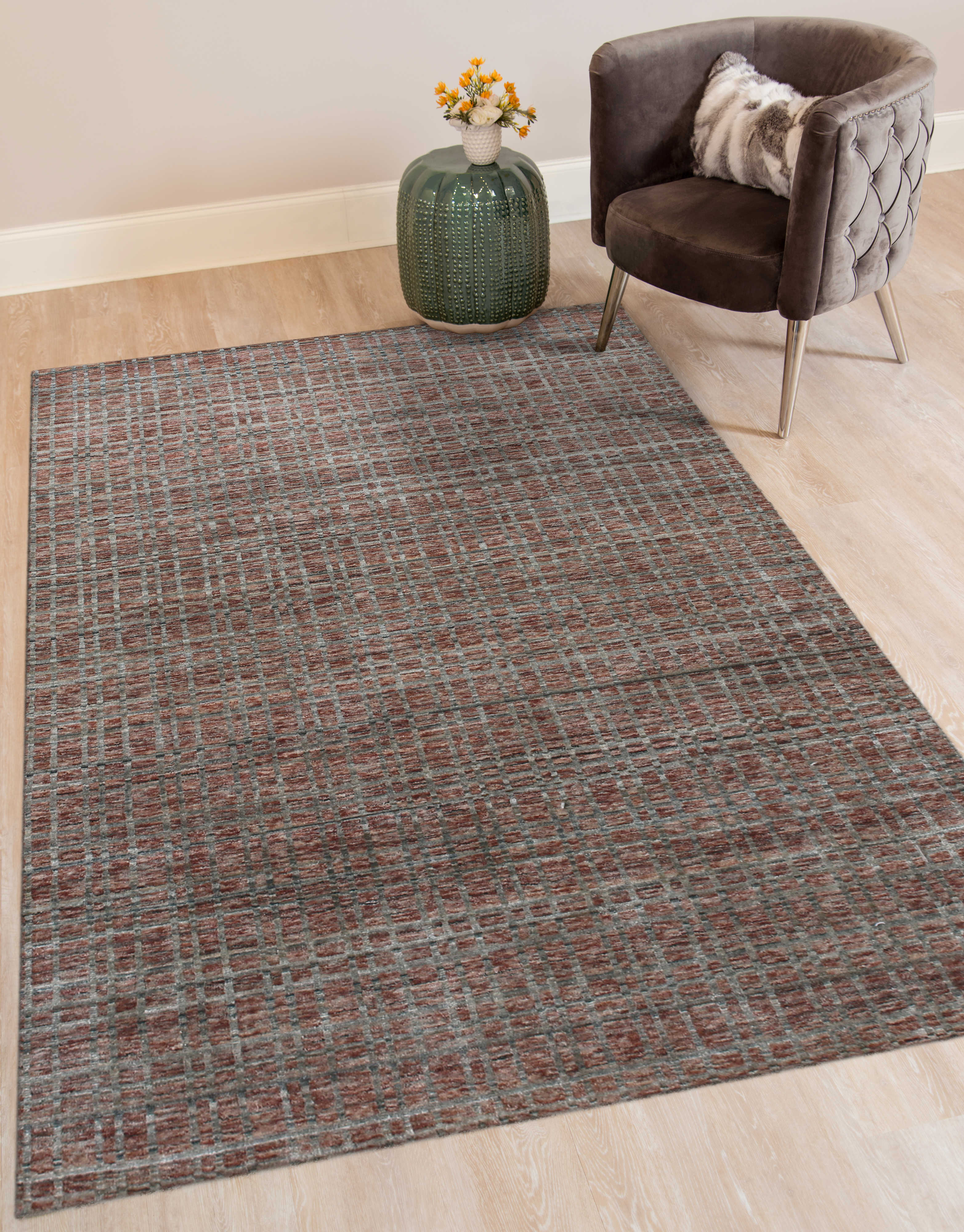 Amer Rugs Paradise Red / Gray Ivoryblack Rectangular Area Rug ARPRD5