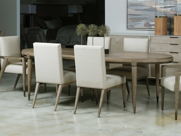 American Drew Modern Clics Flakey White Oak 82 Wide Oval Dining American Drew Modern Clics Flakey White Oak 82 Wide Oval Dining Table