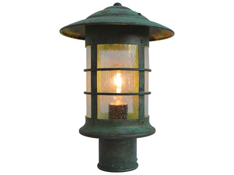 Arroyo Craftsman Newport 1 - Light Glass Outdoor Post Light