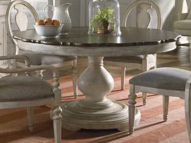 A R T Furniture Belmar White 79 Wide Round Dining Table