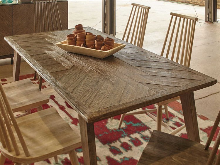 A R T Furniture Epicenters Austin Rosedale Grey Elm 76 L X 40 W Rectangular Dining Table