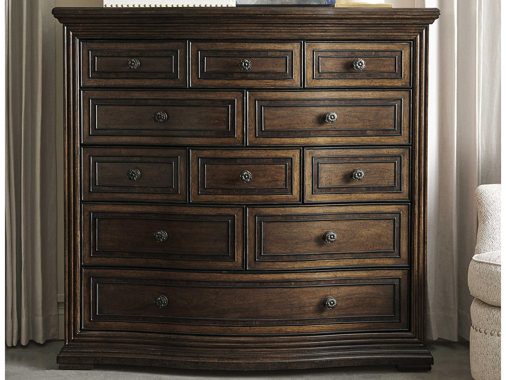 A.R.T. Furniture Kingsport Medium Oak ElevenDrawer Chest of Drawers