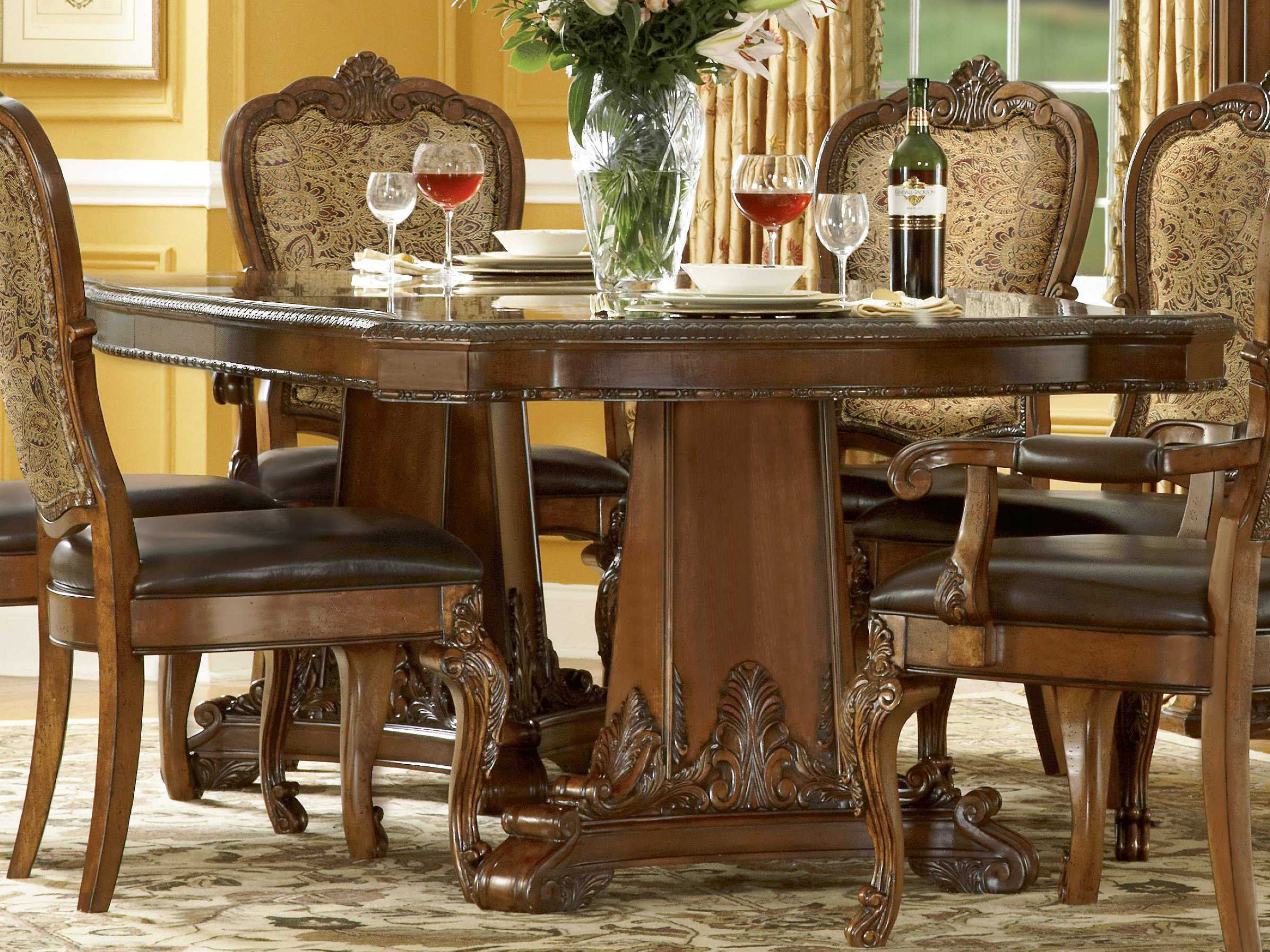 old world dining room sets