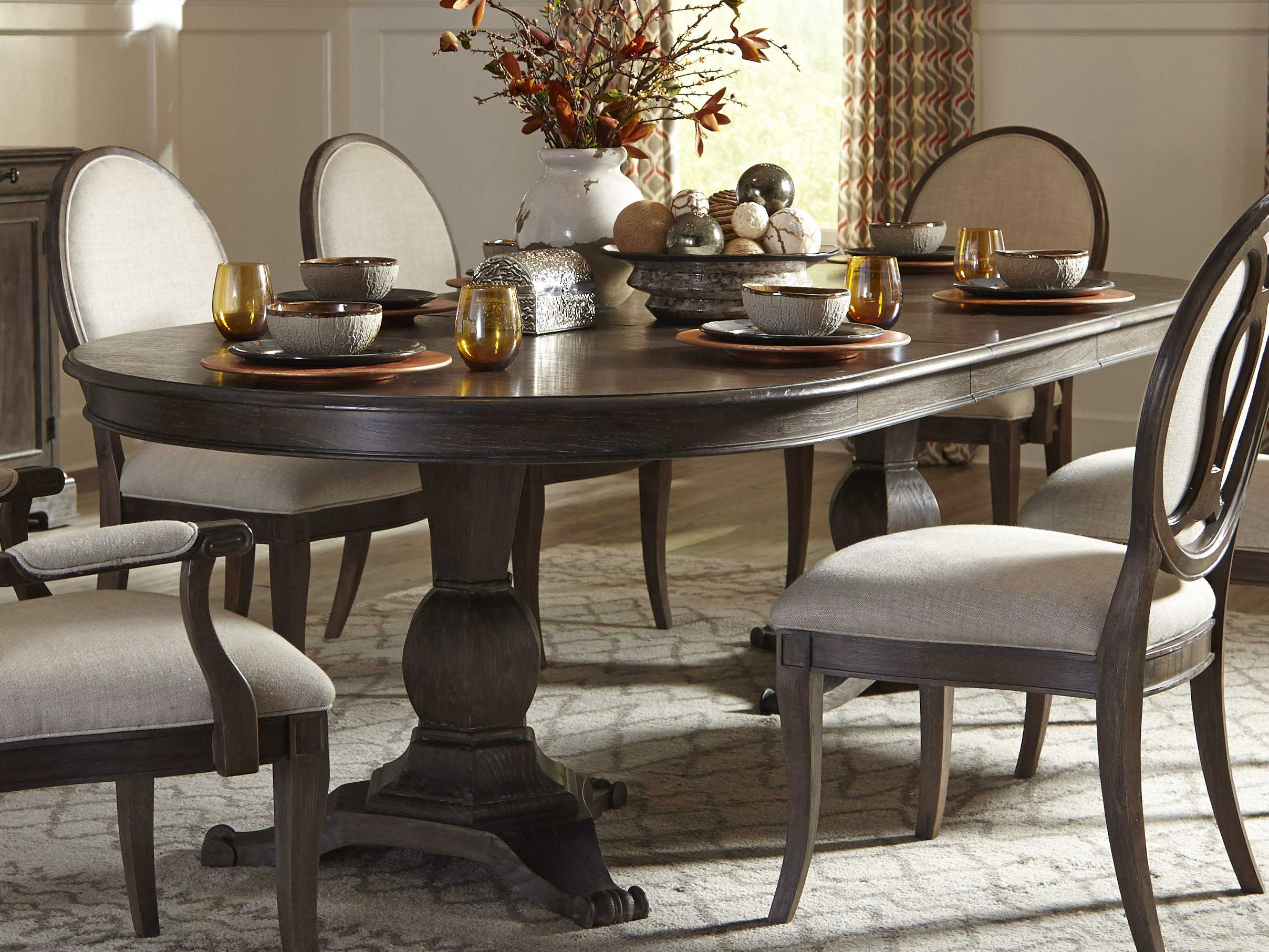 A.R.T. Furniture Saint Germain Coffee 87''L x 54''W Oval Pedestal Dining Table AT2152211513