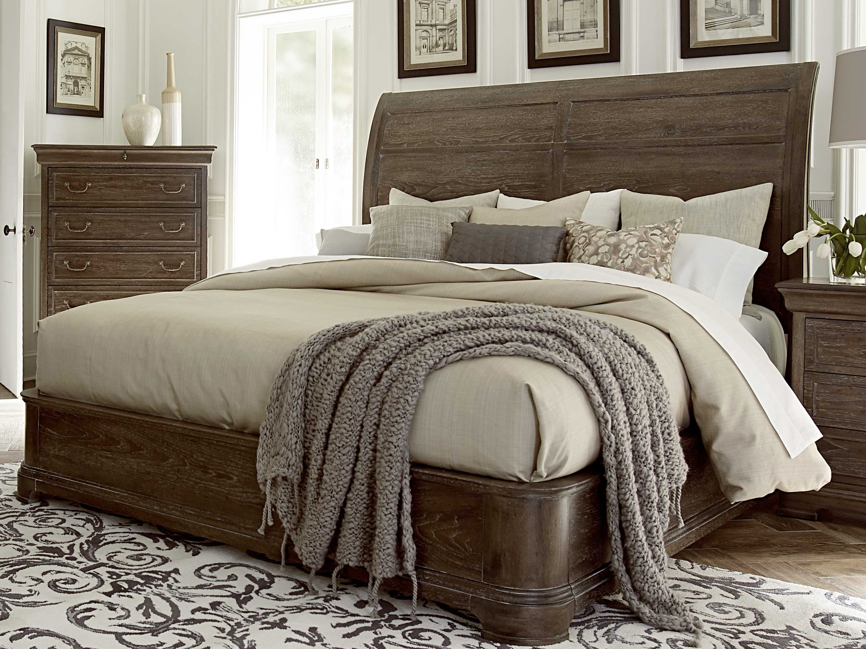 A.R.T. Furniture Saint Germain Platform Sleigh Bedroom Set | AT2151451513SET