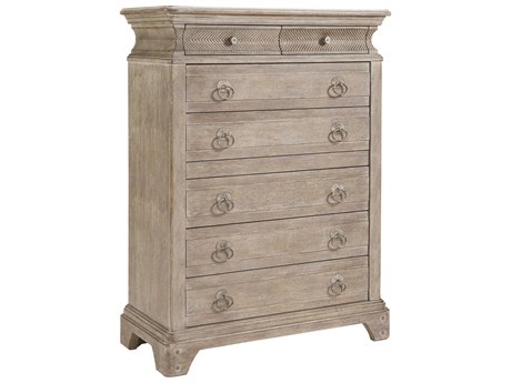 A.R.T. Furniture Summer Creek 7-Drawers Scrubbed Oak Beige Wood Accent Chest