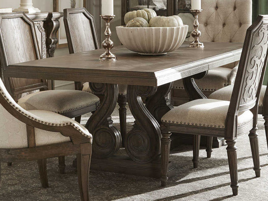 wide dining room tables