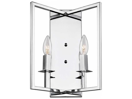Artcraft Allston 2-Light Chrome LED Wall Sconce