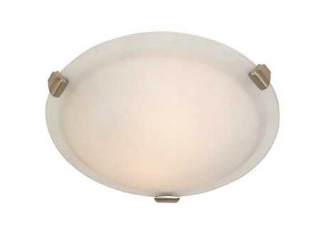 Artcraft Flush Mount 3-Light Chrome Bronze Glass LED Geometric Round