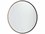 Artcraft Lighting Reflections Matte Black 24'' Wide Round Wall Mirror  ACAM319