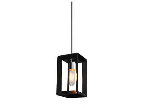 Artcraft Vineyard 1-Light Black Chrome LED Geometric Mini Pendant