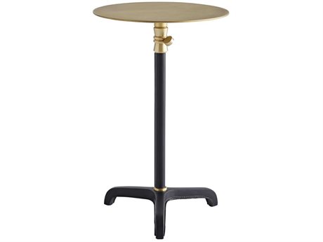 Arteriors Home Celerie Celerie Kemble Round Metal Antique Brass End Table