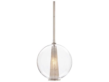 Arteriors Home Laura Kirar 1-Light Clear Nickel Glass Globe Linear Mini Pendant