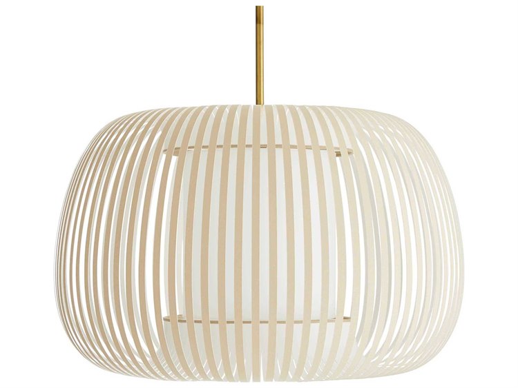 Arteriors Home Mia 1-Light Beige Off White Drum Linear Pendant | ARH41005