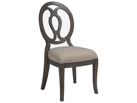 Artistica Cohesion Program Axiom Brown Upholstered Side Dining Chair