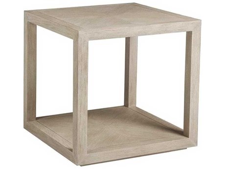Artistica Credence Square Wood Bianco End Table