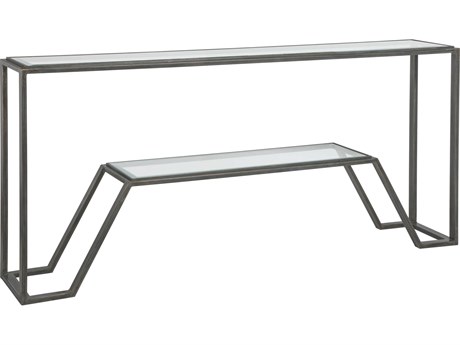 Artistica Metal Designs Byron Rectangular Glass Console Table