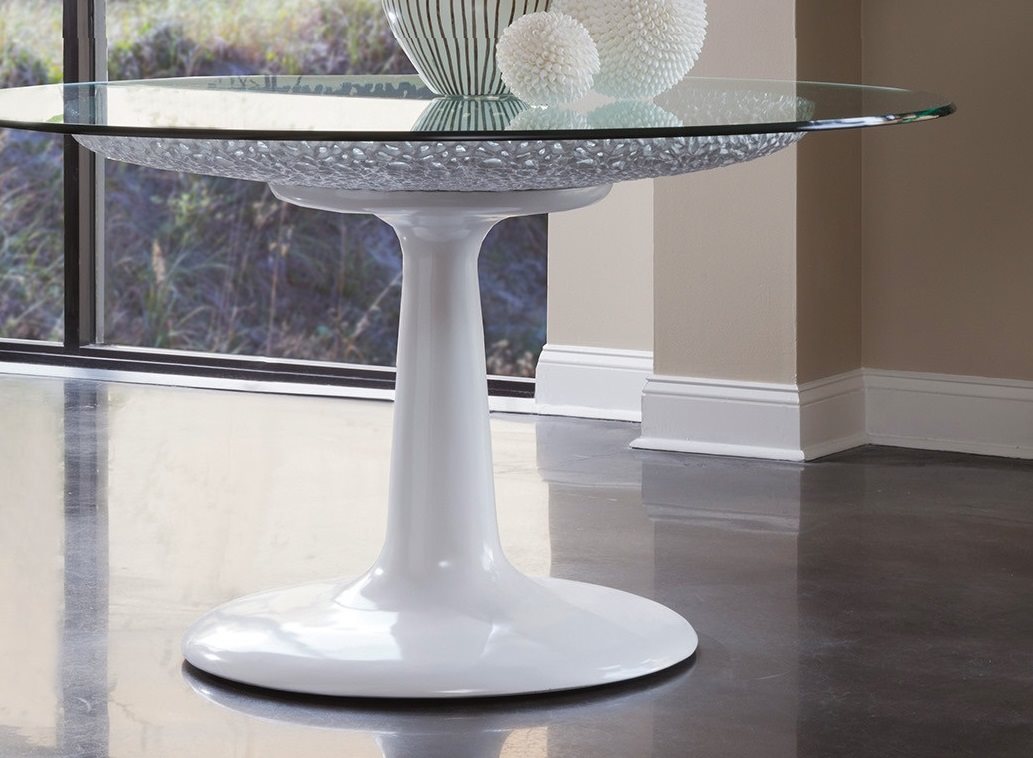 Artistica Seascape White Lacquer 56, 56 Round Dining Table
