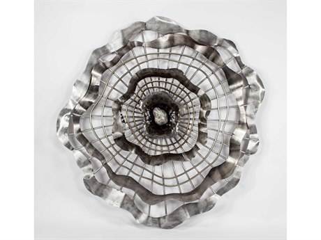 Artmax Silver Metal Wall Art