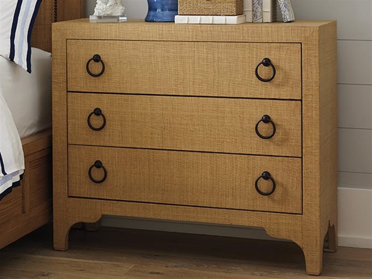 Barclay Butera Newport Balboa Island Sandstone Raffia Three Drawer Barclay Butera Newport Balboa Island Sandstone Raffia Three Drawer 41 X 17