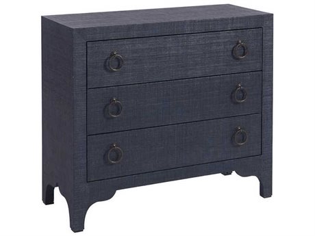 Barclay Butera Newport Balboa Island 3-Drawers Blue Chest Nightstand